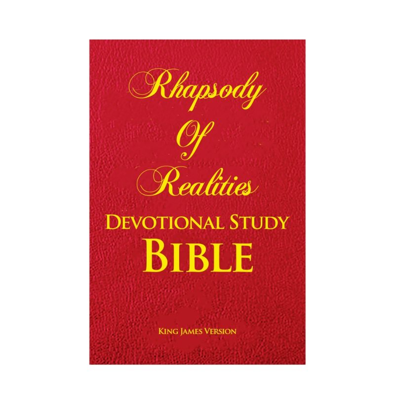 Rhapsody Of Realities Devotional Study Bible book cover, Pastor Chris Oyakhilome PhD